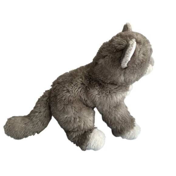 Douglas Cuddle Toys 2021 Gray Plush Cat With Blue Eyes 13" Soft Stuffed Animal - Picture 3 of 5